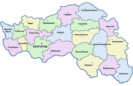Карта: Белгородская область