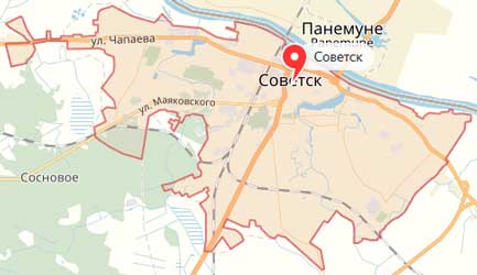 Карта: Советск
