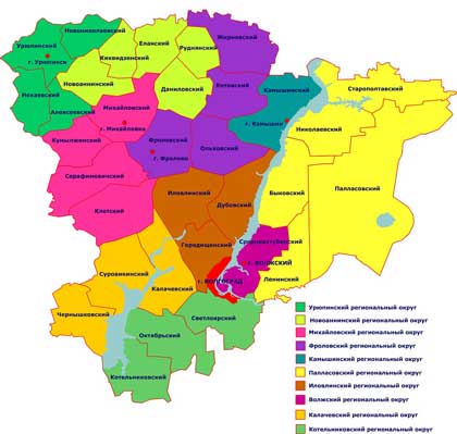 Карта: Волгоградская область