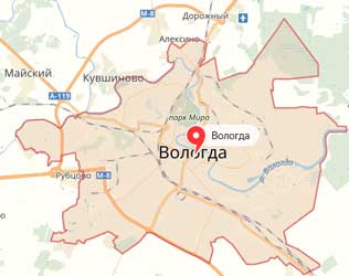Карта: Вологда
