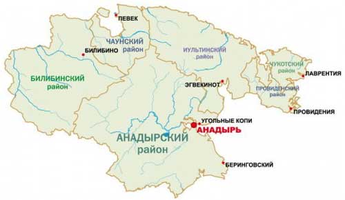 Карта: Чукотский автономный округ