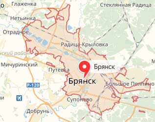 Карта: Брянск