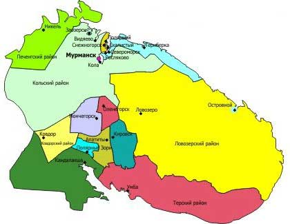 Карта: Мурманская область