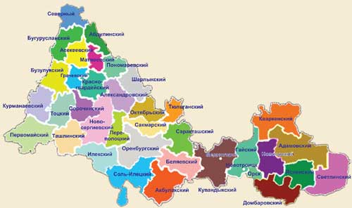 Карта илекского района оренбургской области